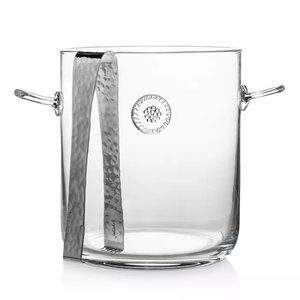 Berry & Thread Glass Ice Bucket with Tongs